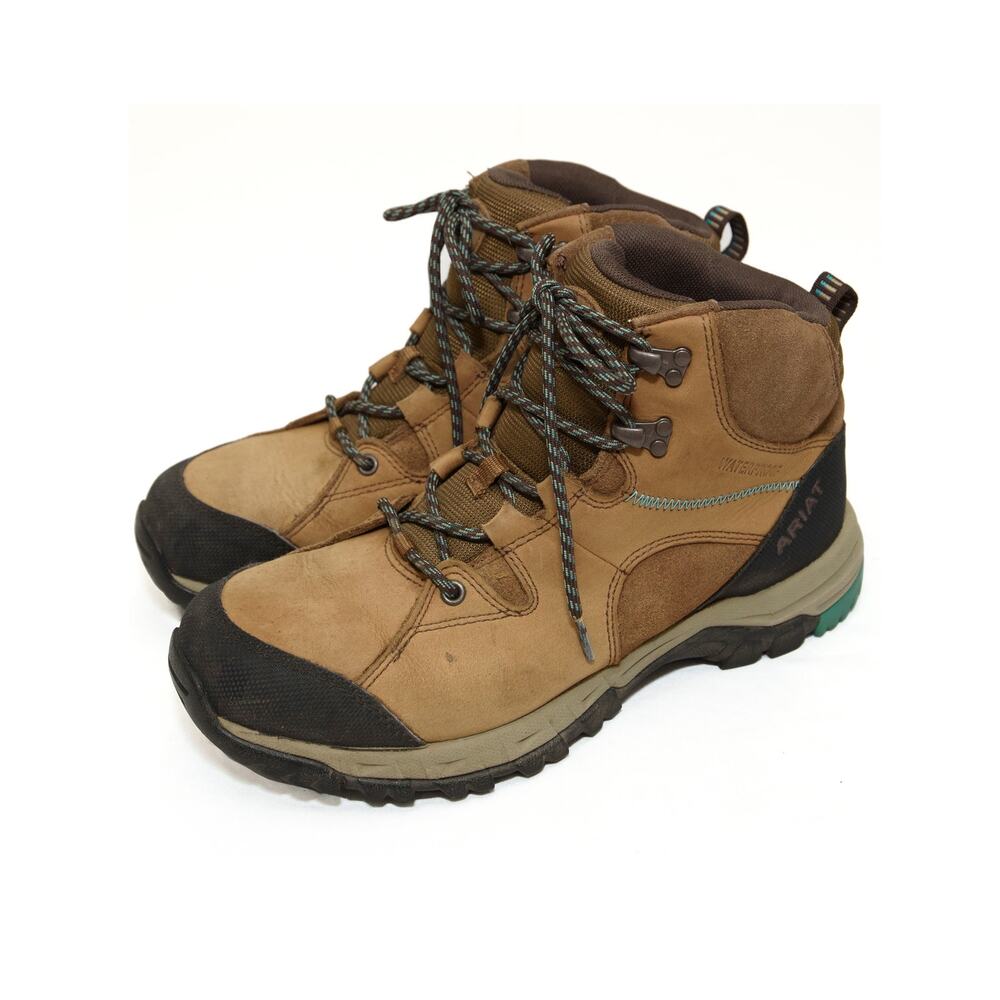 Ariat Skyline Mid Waterproof Brown Leather Hiking Boots Size 10